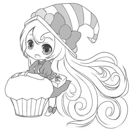 可爱花精灵q版美少女绘制流程步骤 - 莱绘画网