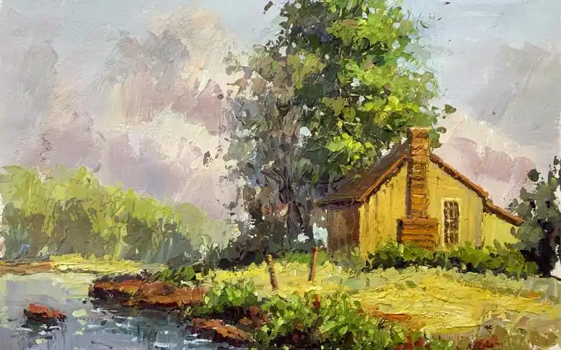 色彩风景 | 夏日午后,光感的表达和氛围的营造很值得学习,苏大艺术考