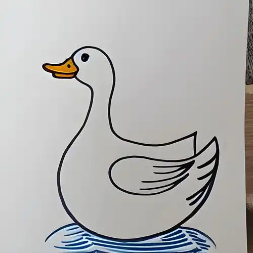 鸭的简笔画