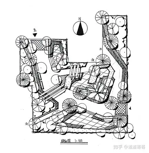 手绘训练│如何画好小尺度景观平面图 - 知乎