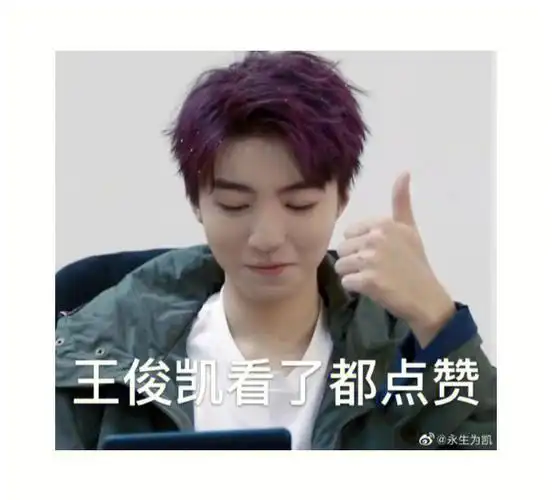 姐子们快来看王俊凯的表情包0808