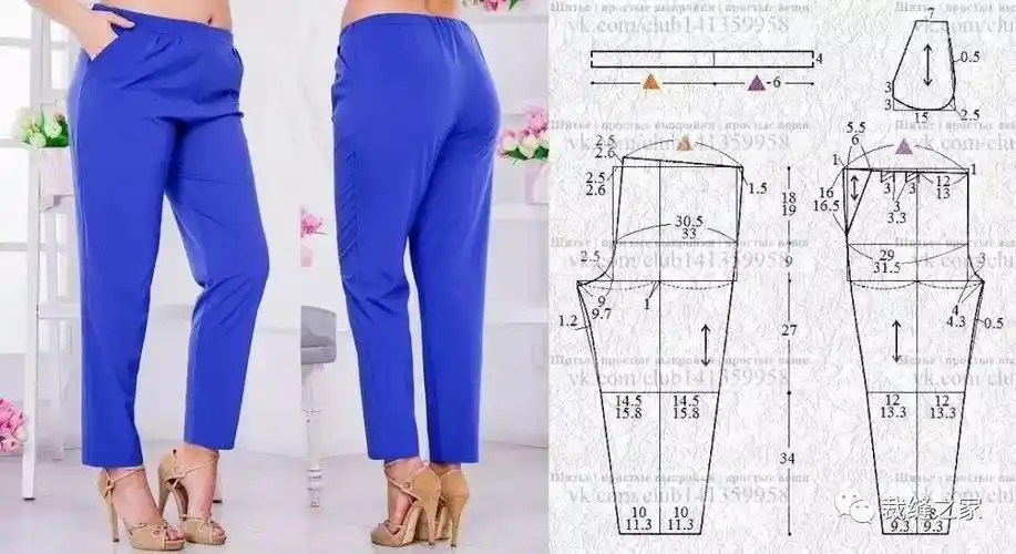 夏季配衣服很不错的罗卜裤裁剪图