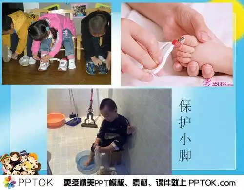 主要包含了认识自己小脚的特征与特点,了解小脚的功能,学会保护小脚及