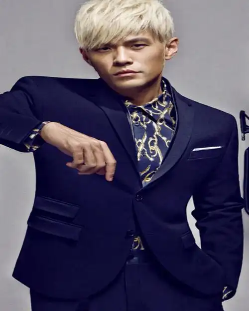 这张照片周杰伦头发是什么颜色的