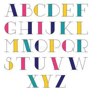 粗体对比衬线大写照片