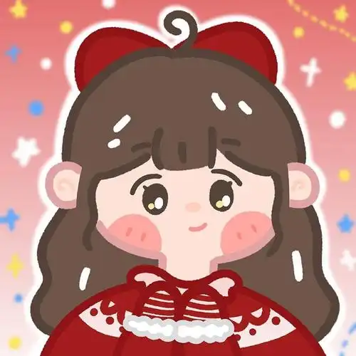 手绘闺蜜软萌微信头像