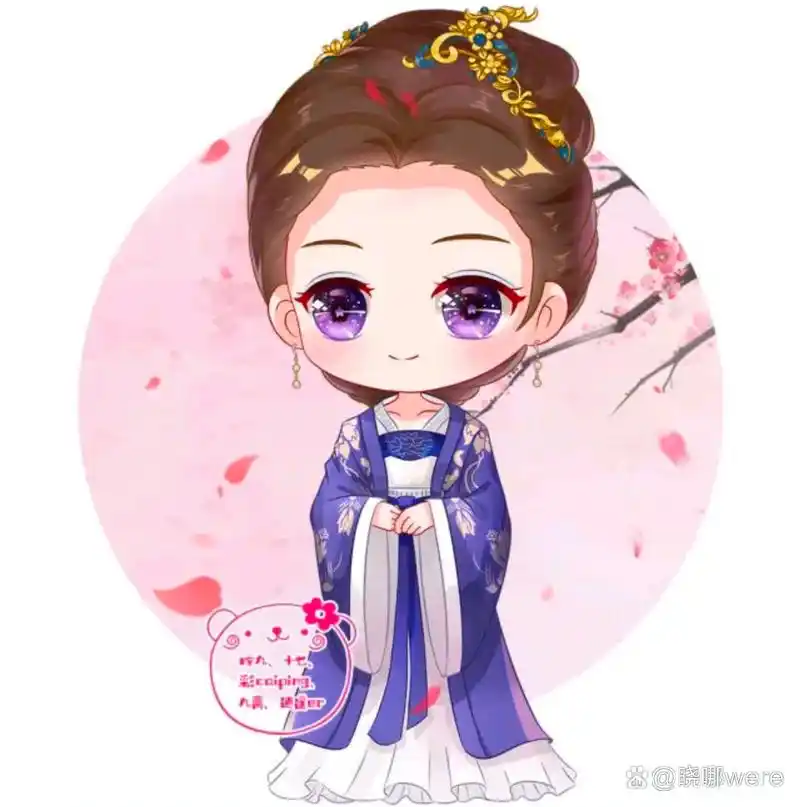 赵丽颖古风q版萌图