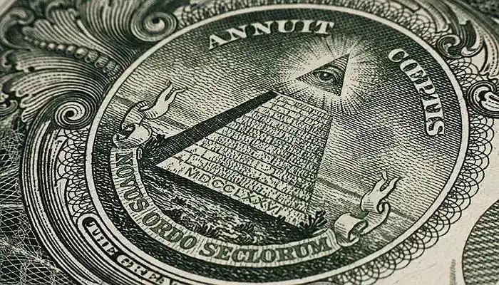 一美元背面的图案