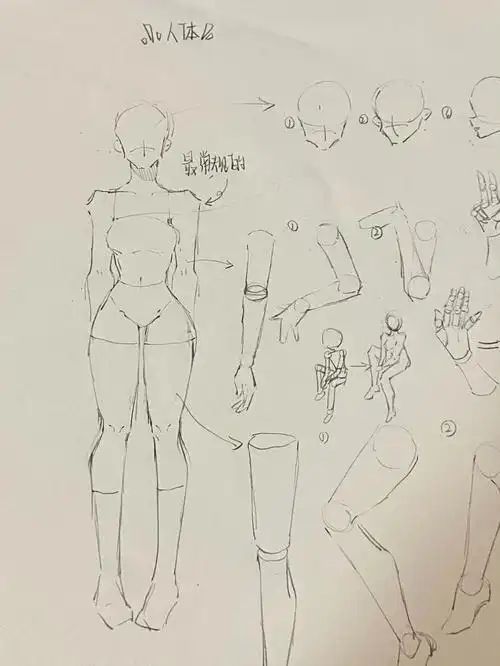 三张图教会你画难搞的人体