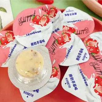 北国情酸奶块固体酸奶奶酪块小圆酪 北国情草莓酸奶味200克【约28个