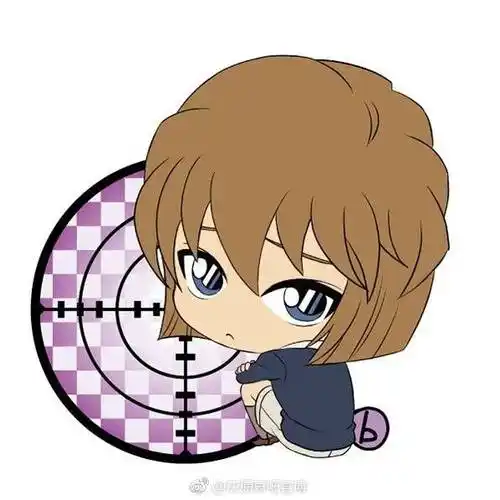 名侦探柯南,灰原哀,茶发美少女,q版,萌【来源网络】灰原哀官方周边图