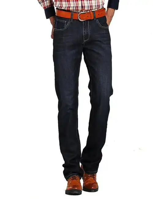 newto牛头牌 秋冬新款男士修身直筒牛仔裤 男牛仔长裤 a0014101d 36码