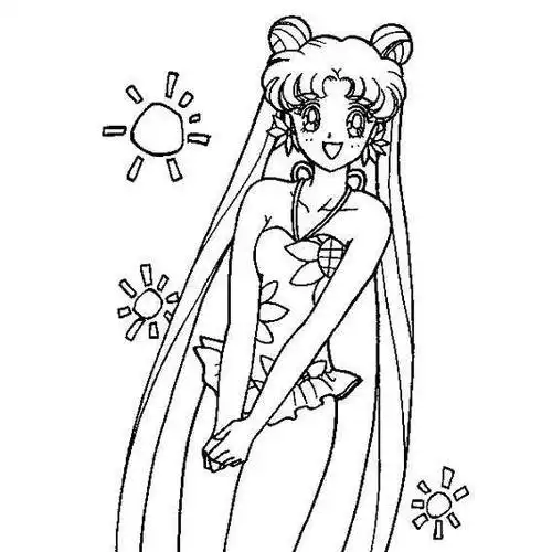 美少女简笔画公主可爱脸