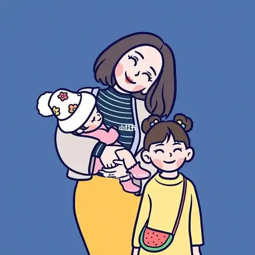 妈妈和两宝贝头像你留言我做图
