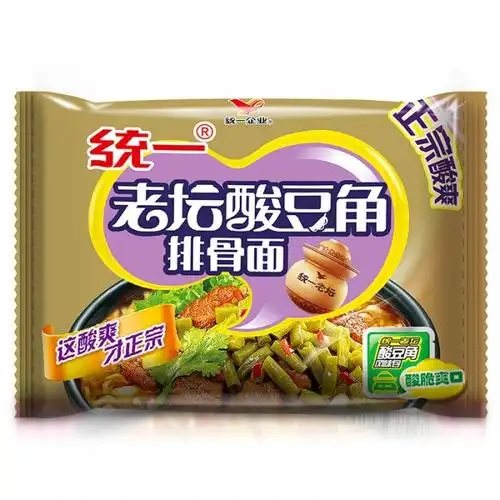 统一 方便面 老坛酸豆角排骨面