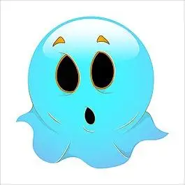 微笑符号面矢量的鬼魂