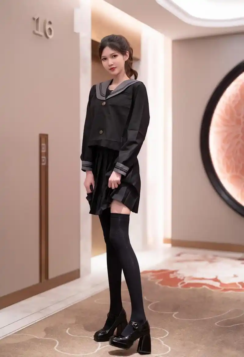 学院风制服黑丝袜迷人诱惑写真