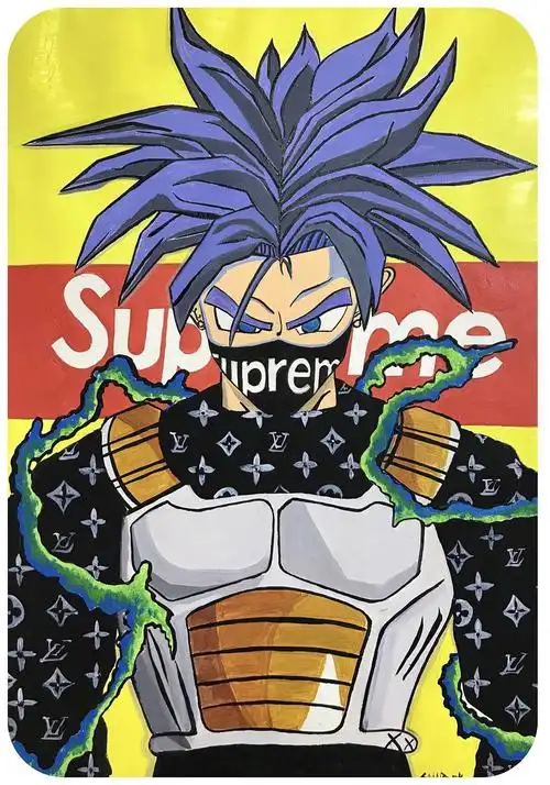 送朋友的手绘lvsupreme龙珠王子