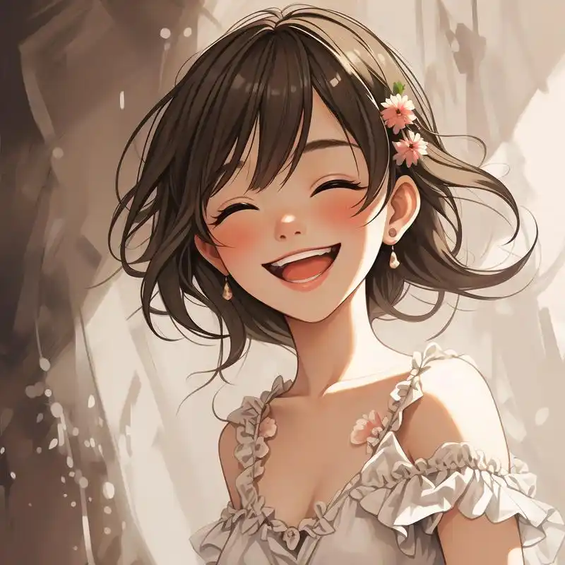 90爱笑的女孩头像97 快来选择一款你喜欢的爱笑女孩头像吧!