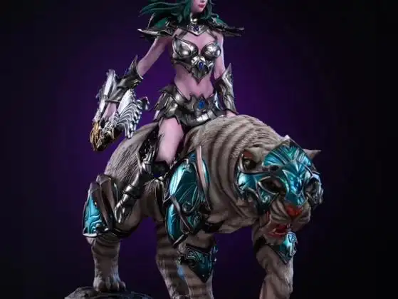 工作室:monster-studio产品名:wow魔兽世界暗夜精灵 女猎手 1/5比例