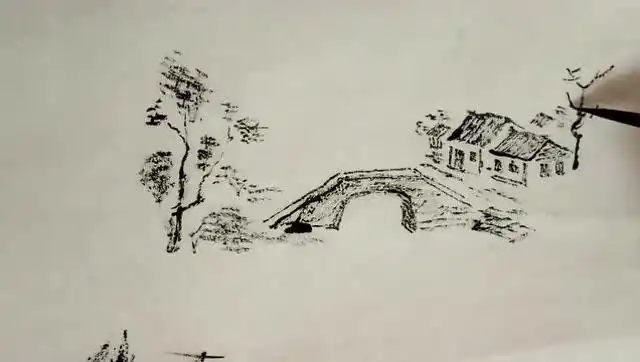 国画:江南风景好,小桥流水人家