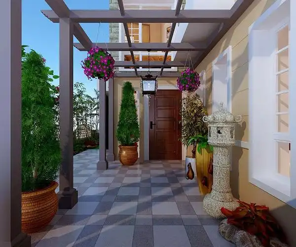 别墅北欧风格庭院装饰设计 - 维客网装修效果图