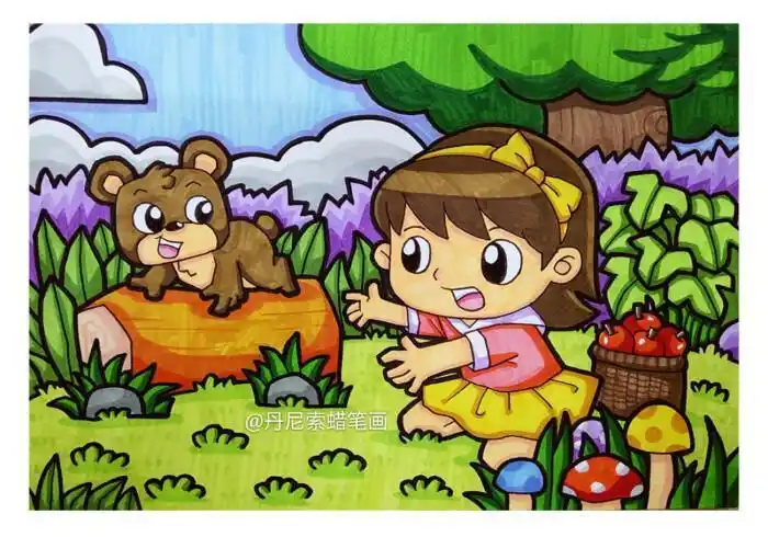 为主题的彩色简笔画颜色rgb收藏下载素材关键词卡通插画卡通人物简