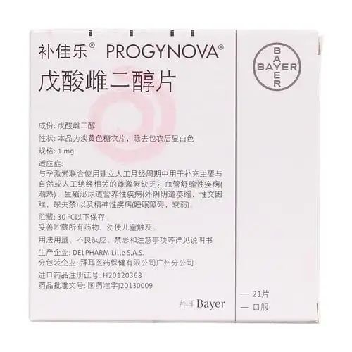 建立人工月经周期中用于补充主要与自然或人工绝经相关的雌激素缺乏