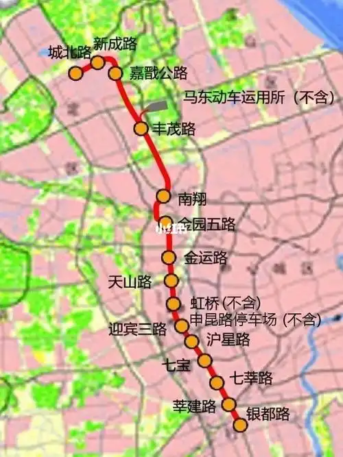 上海地铁嘉闵线各站点公布!
