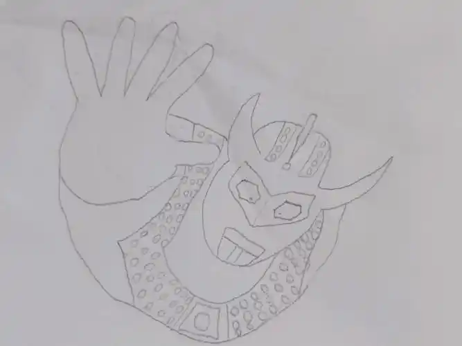 画泰罗奥特曼(细节没画好)