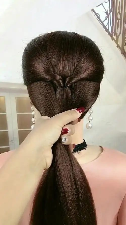 简单又好看的盘发,我老公一看就学会了,真是太棒了!