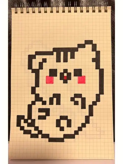 像素画教程  #像素画临摹  #网格像素画  #临摹  #格子画  #手绘