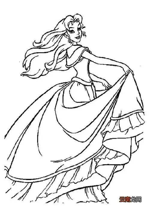 美丽的公主人物 美丽的公主人物简笔画怎么画步骤教程