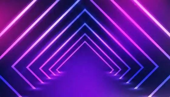 炫彩霓虹灯舞台矢量素材(ai/eps)