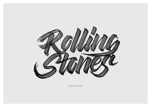 近期英文手绘字体