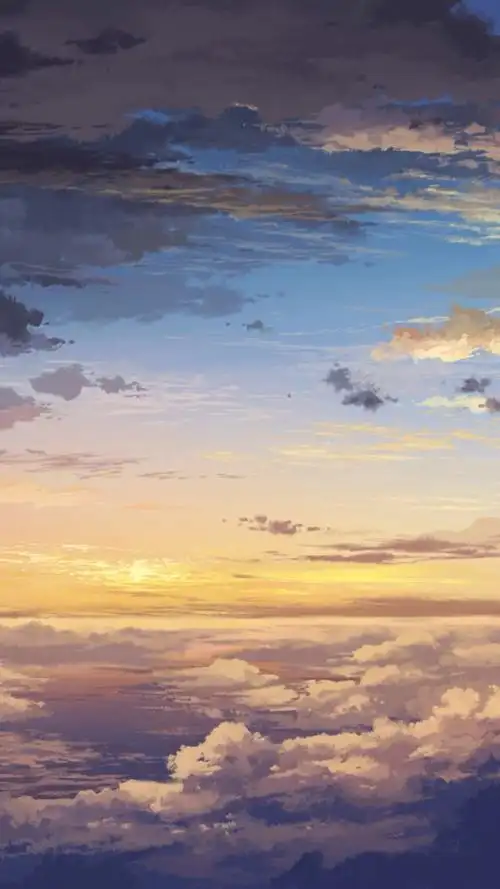 二次元 美景 风景 动漫美景 插画 场景 星空 天空 美图 美景图 最美