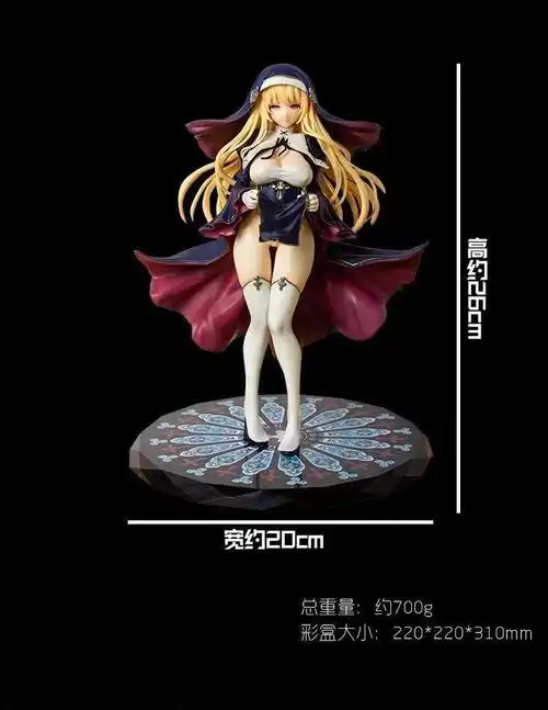 原画 美少女手办 修女夏洛特 七原冬雪 国产手办 摆件 模型 盒装