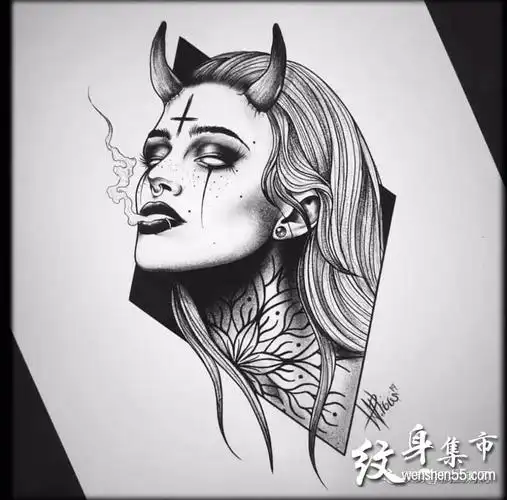 欧美美女纹身欧美美女纹身手稿欧美美女纹身手稿图案