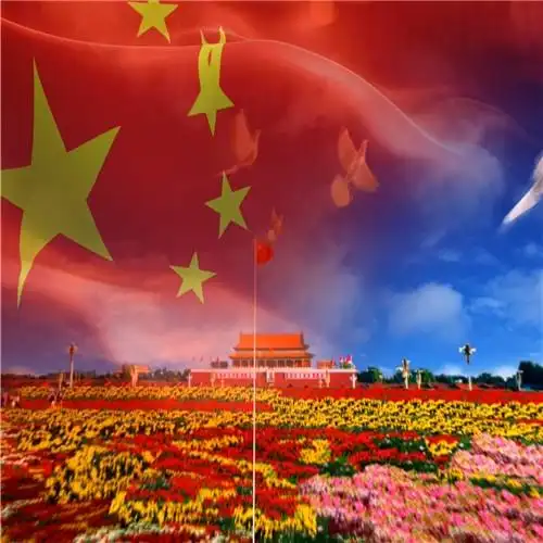 歌唱祖国歌舞表演歌曲led舞台大屏背景视频vj素材a147