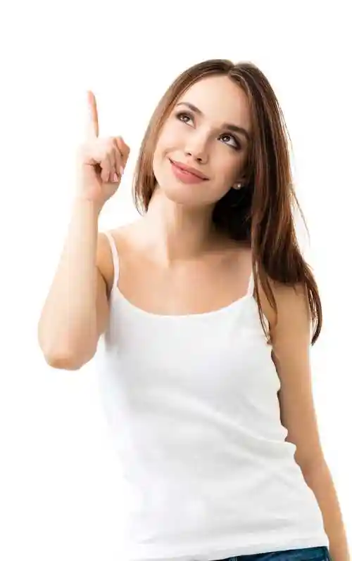 健康微笑的年轻美女