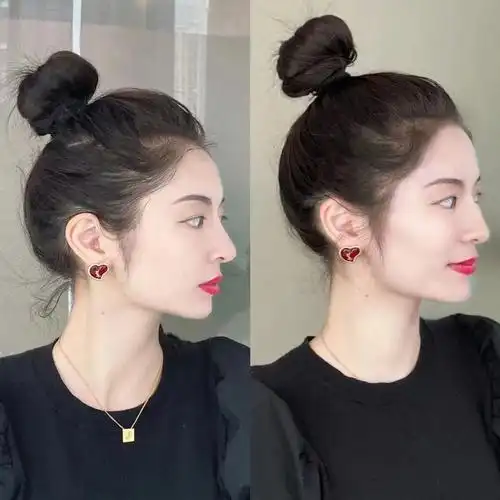 冬天了该扎丸子头啦