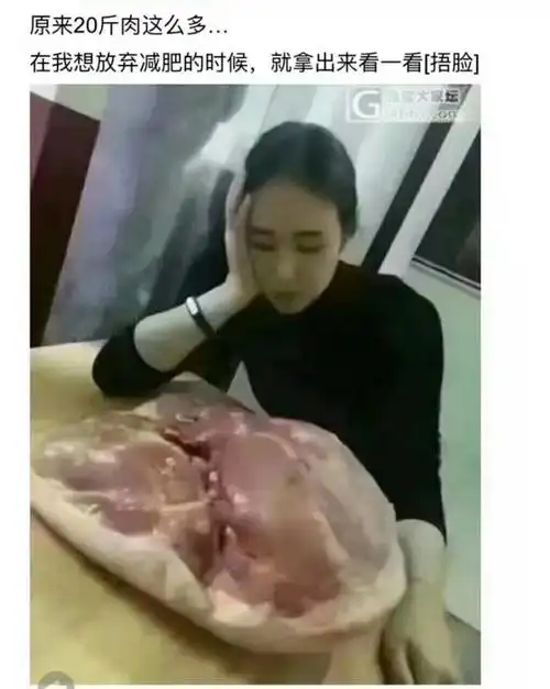 20斤肉这么多