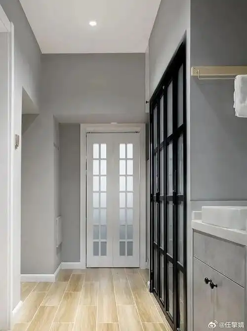 47平米小公寓一居改两居,玄关离卧室步线距离不大