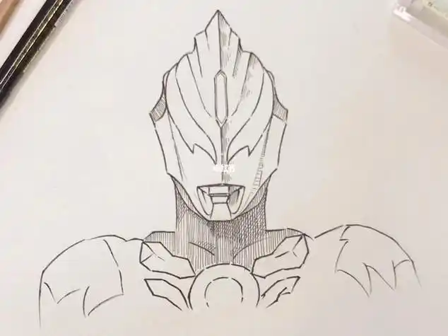 欧布暗耀形态,奥特曼系列线描简笔5英姿飒爽的奥特曼的画法  02:42