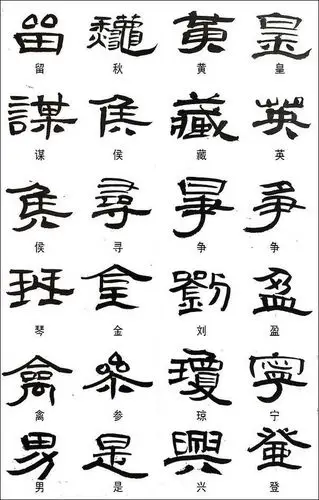 隶书常用异体字大集锦,全了!