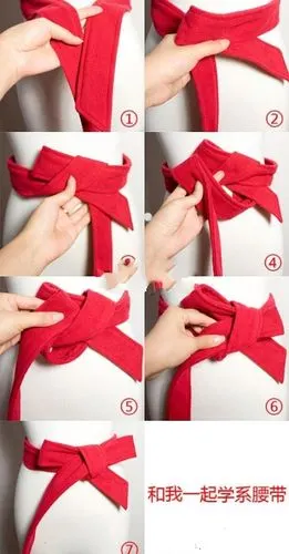 风衣的蝴蝶结怎么打