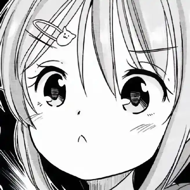 黑白线条动漫女头#黑白头像 - 抖音