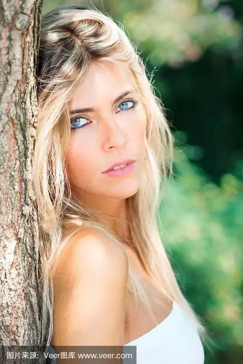 自然,金色头发,自然美,女孩,蓝色眼睛
