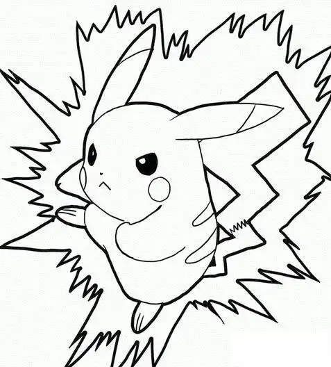 皮卡丘儿童画怎么画可爱皮卡丘简笔画画法过程皮卡丘简笔画大全可爱