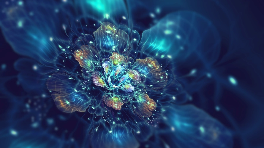 创意分形几何图形高清宽屏桌面壁纸